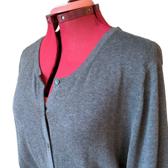 H&M Cardigan - Gray with littles buttons in the front  long sleeves - Large - Picture 6 of 12